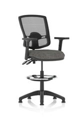 Eclipse Plus II Mesh Deluxe Chair Charcoal Adjustable Arms Hi Rise Kit KC0314 DD